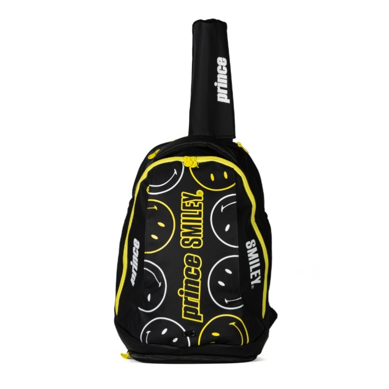 Prince x Smiley Tennis Backpack Performance (Main, Racket and Shoe Compartment) 2025 black